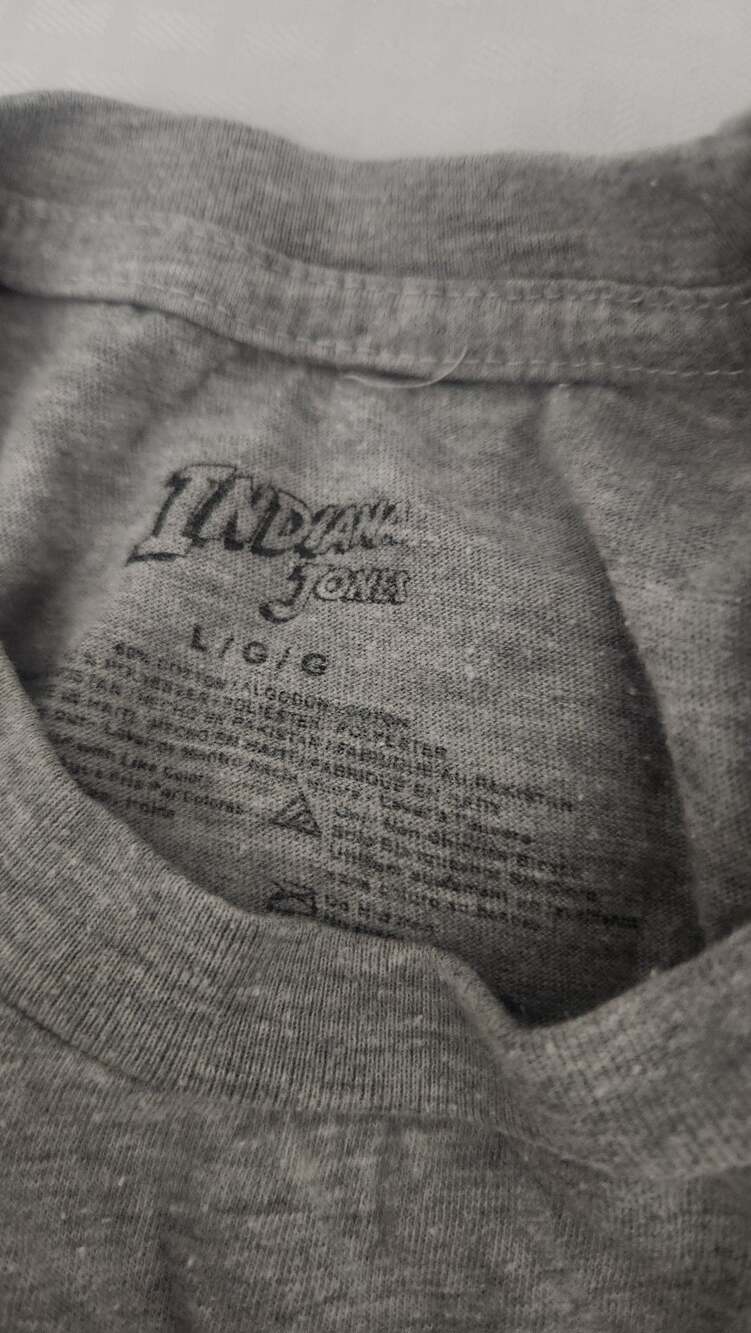 Indiana‎ Jones Graphic Print Crew Neck Short Sleeve T-Shirt